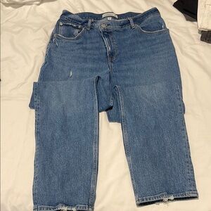 Abercrombie & Fitch 90s Straight Ultra High Rise Jeans, size 12 short curve love